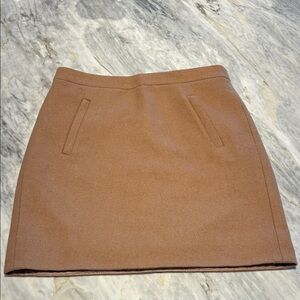J. Crew Women's Mini Skirt in camel